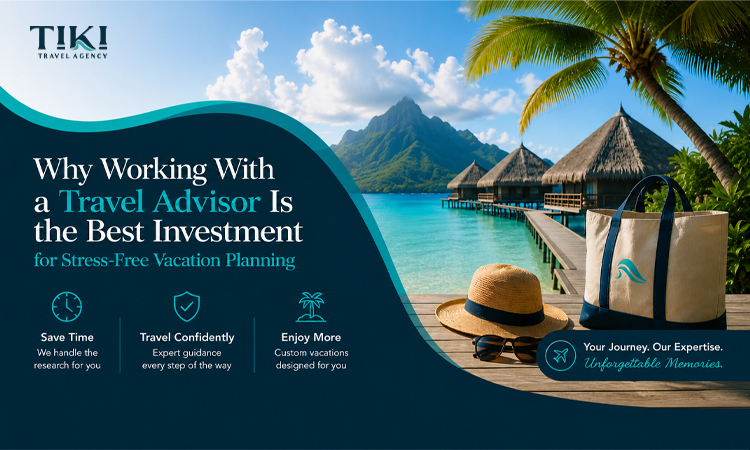 Why a Travel Advisor Is the Best Choice for Stress-Free Vacations Luxury tropical vacation destination highlighting the benefits of working with a travel advisor for stress-free trip planning and personalized travel experiences.